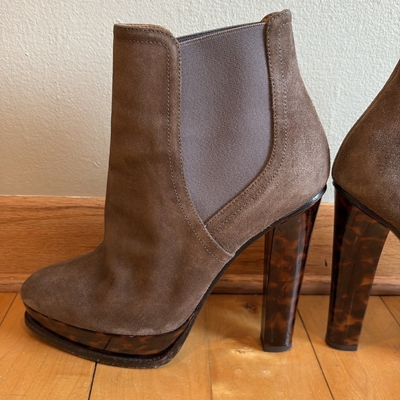 Ralph Lauren Collection Purple Label Suede Chelsea Boots Booties 39 - Picture 3 of 11